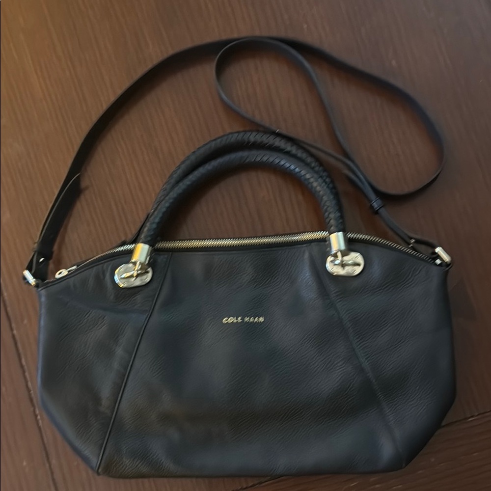 Cole Haan Black Shoulder Bag Sleek Design